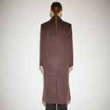 シングルブリーステッドテイラードコート / Single breasted tailored coat brown