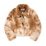 TOGGLE POINT CROP FUR JACKET [MULTI]