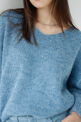 アルパカVネックニット / Alpaca V-neck Knit (6color)