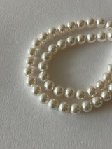 [92.5silver] スワールパールネックレス _8mm