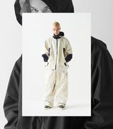 ウィンドブレーカーフーデッドリバーシブルジャケット/BSR2223FWJK036 TWAN WINDBREAKER HOODED REVERSIBLE JACKET CREAM/BLACK