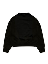 Women's Crop Le Lis balpo Embo Embroidery Sweatshirt Black(FCB4TS360W)