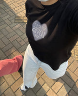 ラブミークロップTシャツ / LOVE ME CROP T-SHIRT BLACK