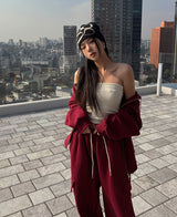 (UNISEX) ウィード起毛ハーフネックジャケット