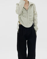 デービーシャーリングジャンパー/Davy shirring jumper (3color)