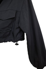 コアストリングボンバージャケット / Core string bomber jacket jk (2 colors)