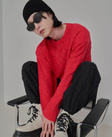 ビビットタイトルニット/vivid titled knit (4 color)