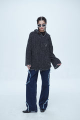スネーク カッティング デニムパンツ / Snake Cutting Denim Pants