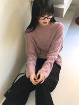 ヘッチスプリング アルパカウール リップネックニット