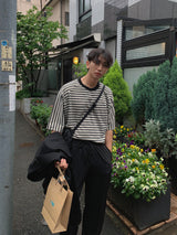  3 TAP Border Raglan Short Sleeve T Shirt (2color)