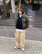 Peach wide pants