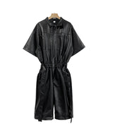 サマーレザーハーフジャンプスーツ / Summer Leather Half Jumpsuit