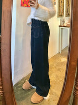 ワイドフィットデニムパンツ/WIDE FIT DARK BLUE DENIM PANTS [17790]