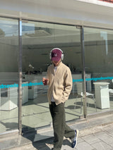 スムースツーウェイニットジップアップ