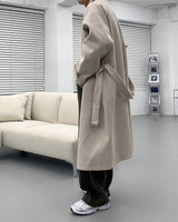 ウールベルトマックコート/SI wool belted mac coat (3 colors)