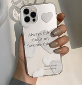 ハートバルーンレタリングフォーンケース / Heart Balloon Lettering Phone Case