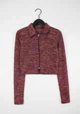 ビーフカラージップアップTシャツ / Beef collar zip-up T-shirt (4color)