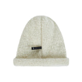 VA Brooch Melange Wool Rolling Beanie Creammix