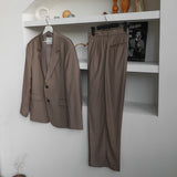ウノパイプピンタックスラックス / Uno Pipe Pintuck Slacks (2color) (6672085778550)