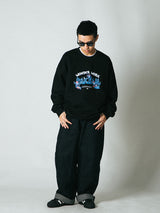 DAKYAM 2023 A/W Wonder Work Worker Gem Minerイラストレーションクルーネックスウェット