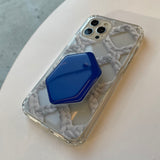 CROCHET NET PHONE CASE_WHITE