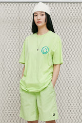 LOGO&SMILEY TEE [LIME] (6552888737910)