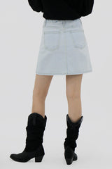 アイスライトブルーミニスカート/no.6176 Ice Light Blue Mini Skirt