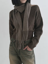 ソフトリップラインニット/Soft lip line knit (5color)