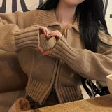 [BELLIDE MADE] Solid Standard Semi-Crop Knit Zip-Up
