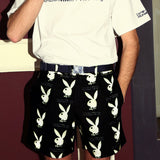 Rabbit Head x IMXHB Logo Pattern Shorts (6673079730294)