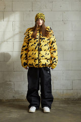 スワーリングロゴフーディーウェルロンパーカ/BSR2223FWJK002 SWIRLING LOGO  HOODIE WELLON PARKA YELLOW