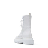 Lace-Up Short Walker Boots(White)