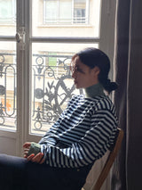 Verdant stripe T-shirts