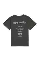  SLOGAN T-SHIRT_CHARCOAL