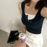 [Bellide made] Get-Up Snap Button Sleeveless