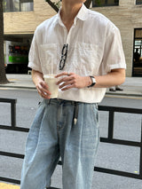 リオツータックワイドデニムパンツ / Rio Two-Tuck Wide Denim Pants (4 colors)