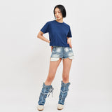 マムズフェイバリットフィットクロップTシャツ