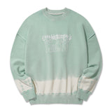 キルシーウィティーバニータイダイスウェットシャツ / WITTY BUNNY TIE DYE SWEATSHIRT [MINT] (6671649931382)