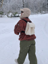Furry mini back pack