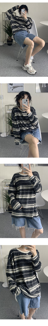 ストライプパターンルーズフィットT / Striped Pattern Loose Fit T
