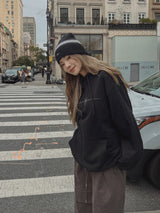 (UNISEX) フレッシュ起毛オーバーフード
