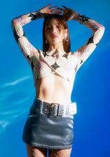 CHROME ARGYLE CROP TOP (YELLOW) (6699119738998)