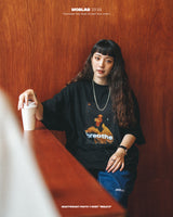 ブレスロゴT / MOBLAB BREATH LOGO TEE BLACK / WHITE 2023SS