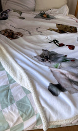 フラッフィークリスマスブランケット - 150x200cm