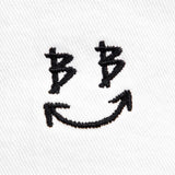 BBD Smile Logo Denim Bucket Hat (White)
