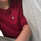 check pattern necklace
