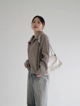 2WAYハイネックニットジップアップ / Two-way high-neck knit zip-up (2color)