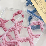 CROCHET NET PHONE CASE_WHITE