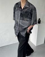 EV クラックタイダイ半袖シャツ / EV Crack Tie Die Short-Sleeved Shirt (2 colors)