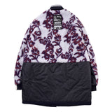 [UNISEX] Reversible Faux Fur Varsity Collar Coat (Purple) (6656657162358)
